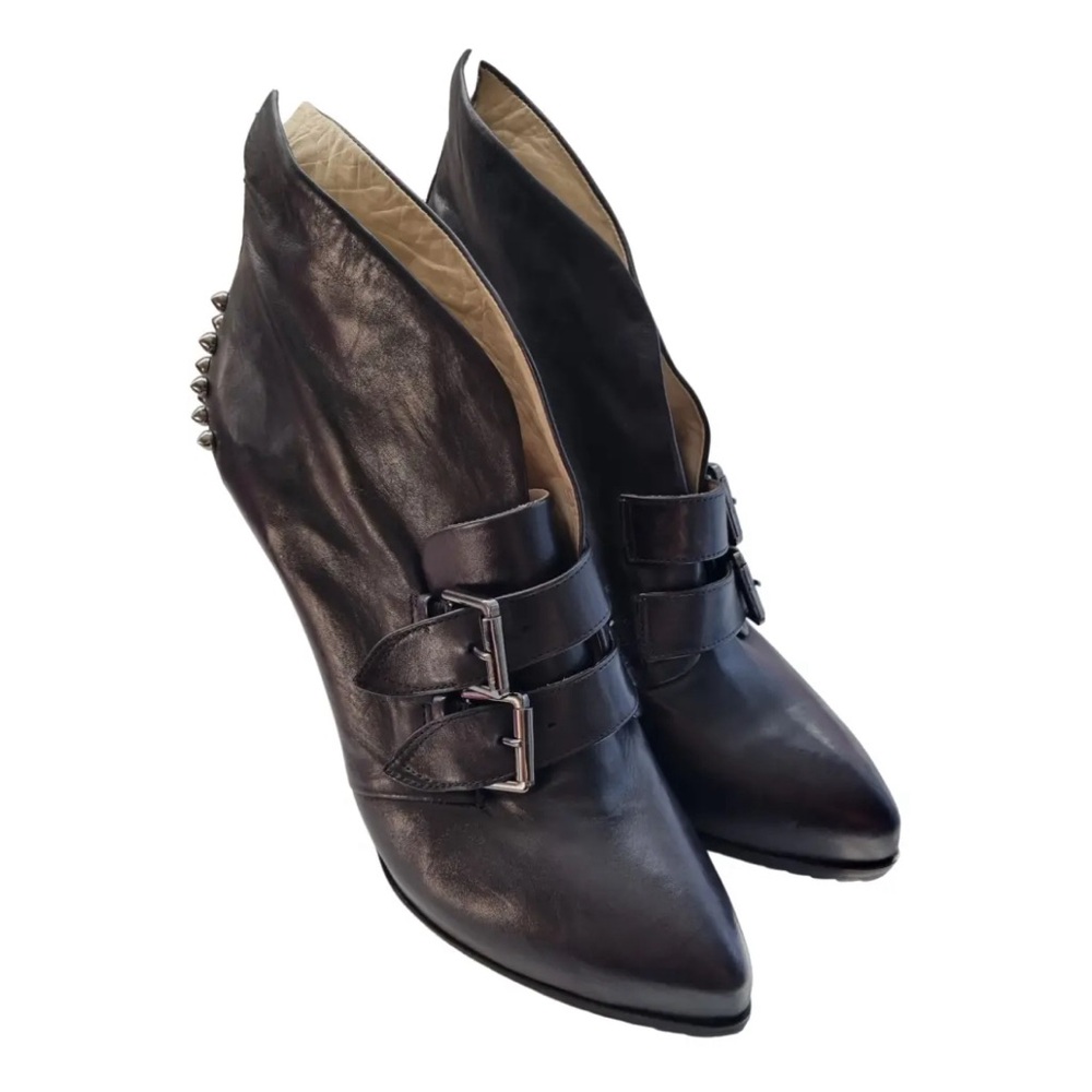 Alexander McQueen Leather Studded Boots